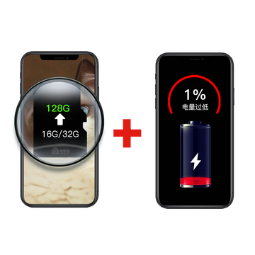 极客修 【非原厂物料】 iPhone 6/6p/6s/6sp换电池苹果内存升级扩容128g苹果换屏套 iPhone X 换电池+扩容256G
