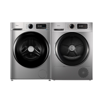 美的（Midea）洗衣机10公斤滚筒洗烘套装 家用热泵式烘干机组合套装 直驱变频除螨套装（10滚筒+10烘干）