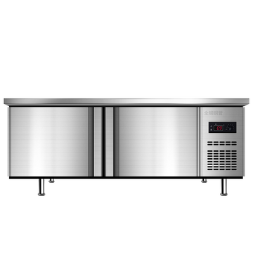 LUXEM冷藏工作台水吧台商用保鲜冷藏冷冻不锈钢工作台卧式冰柜冷柜厨房平冷作台冰箱水吧台冰柜奶茶店 工作台（全冷冻） 180*80*80cm