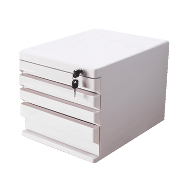 晨光(M&G)文具灰色四层桌面带锁文件柜 抽屉式收纳柜 资料柜 单个装ADM95297